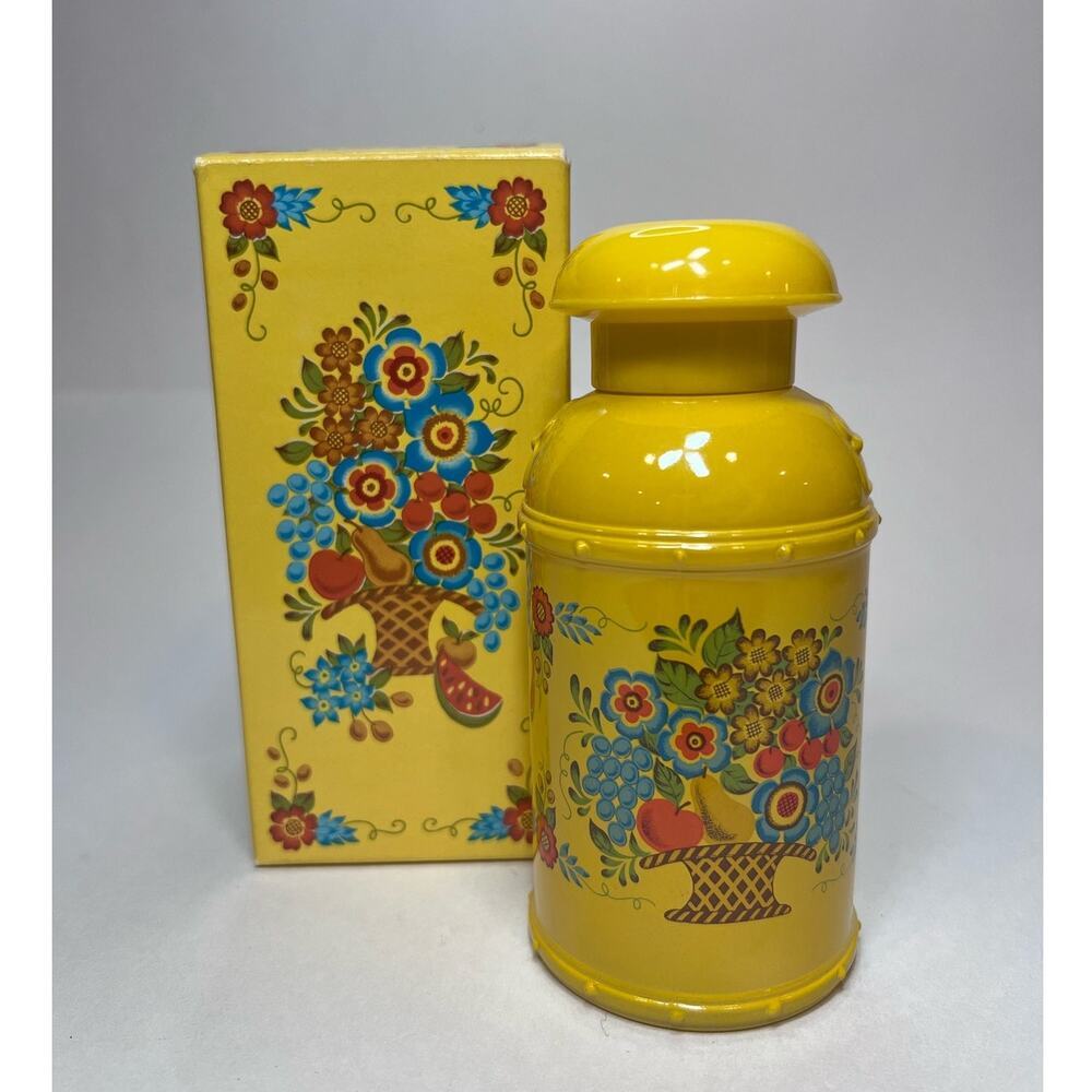 Avon Vintage Avon Creamery Decanter Field Flowers Hand & Body Cream Lotion